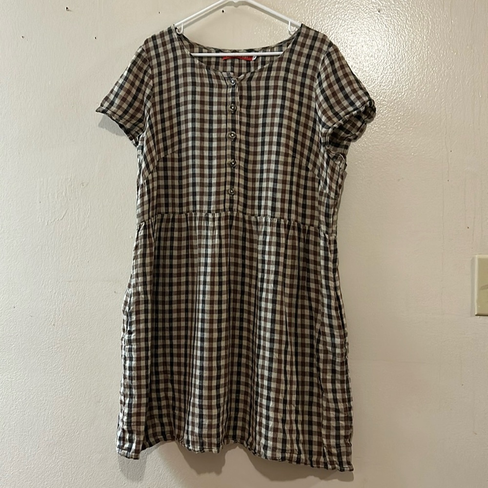 Pyne and Smith No. 10 Bradley Check Up Dress SZ 2X